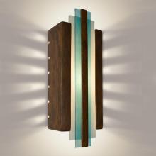 A-19 RE113-BT-TQ-WET - Empire Wall Sconce Butternut and Turquoise (Outdoor/WET Location)