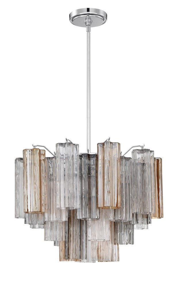 Addis 6 Light Polished Chrome Chandelier