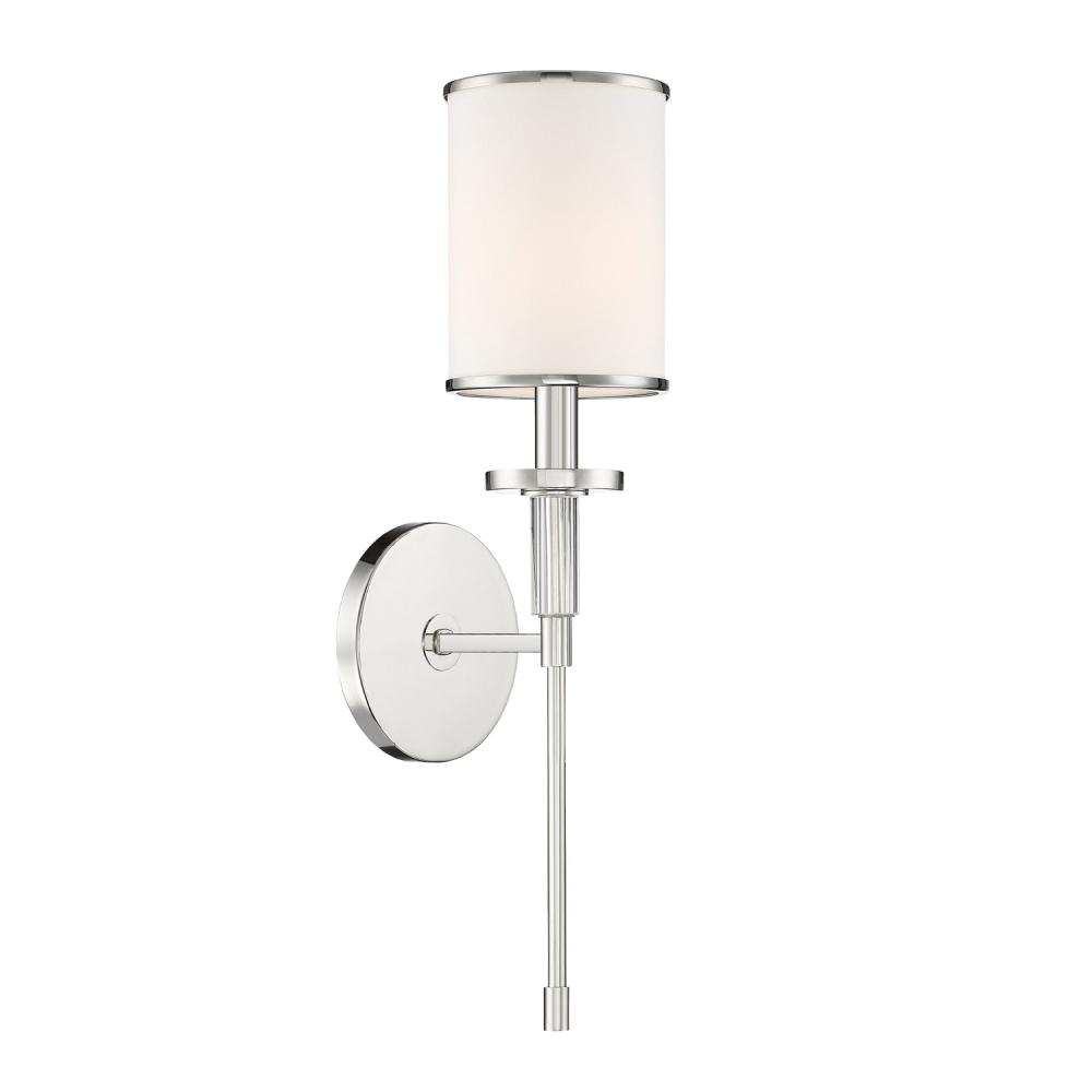 Hatfield 1 Light Polished Nickel Sconce