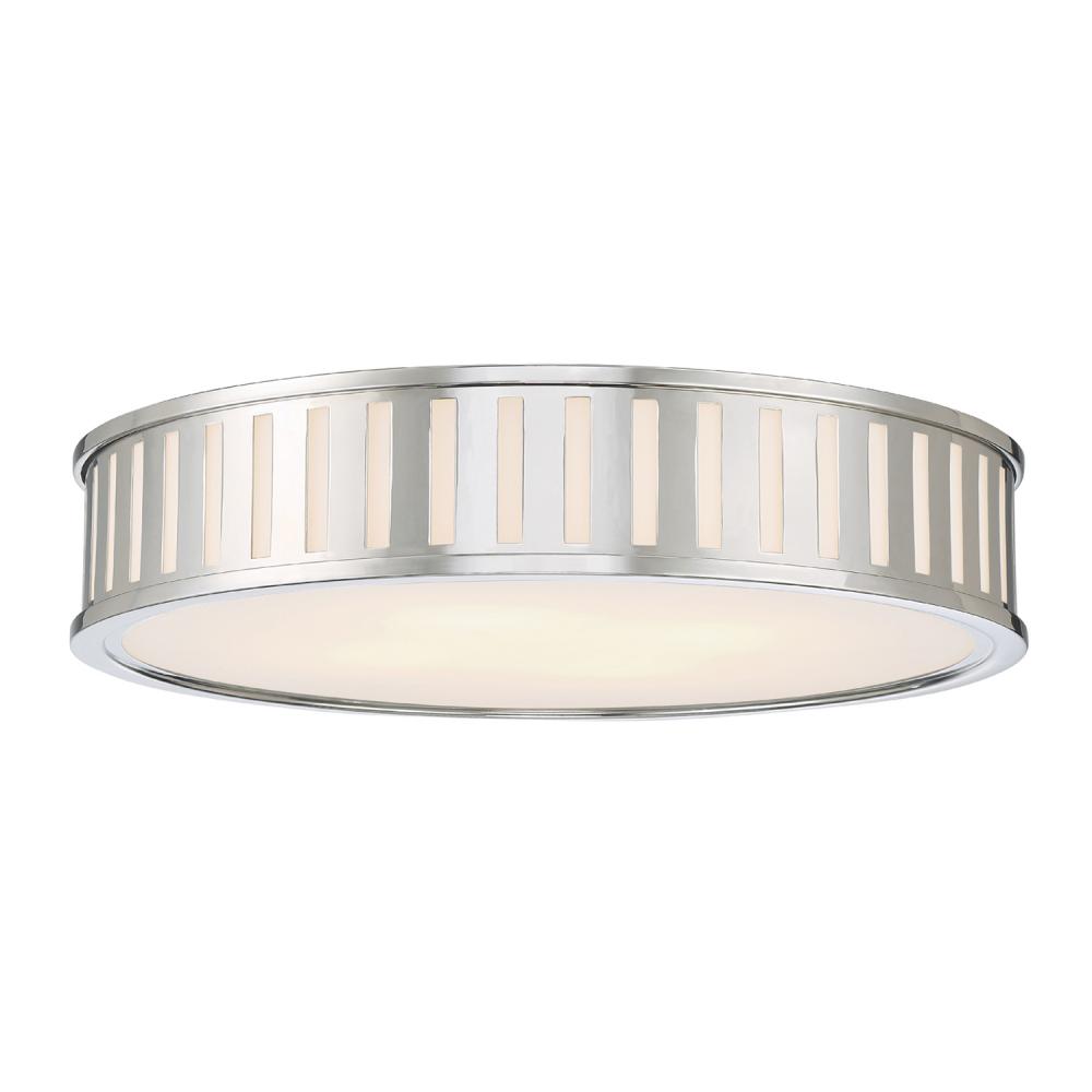 Kendal 4 Light Polished Nickel Flush Mount