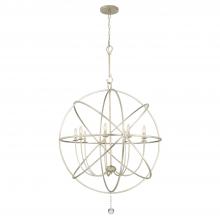 Crystorama 9229-OS - Solaris 9 Light Olde Silver Sphere Chandelier