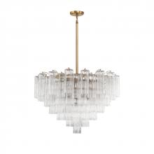 Crystorama ADD-316-AG-CL - Addis 16 Light Aged Brass Chandelier