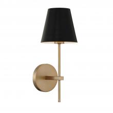 Crystorama XAV-B8321-VG - Xavier 1 Light Vibrant Gold Sconce