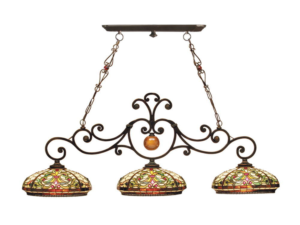 Boehme 3-Light Tiffany Hanging Fixture