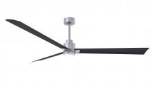 Matthews Fan Company AKLK-BN-BK-72 - Alessandra 3-blade transitional ceiling fan in brushed nickel finish with matte black blades. Opti