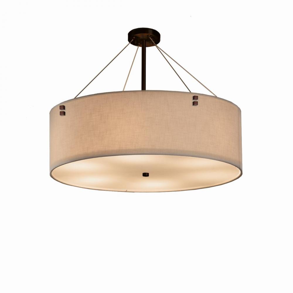 Finials 36" LED Drum Pendant