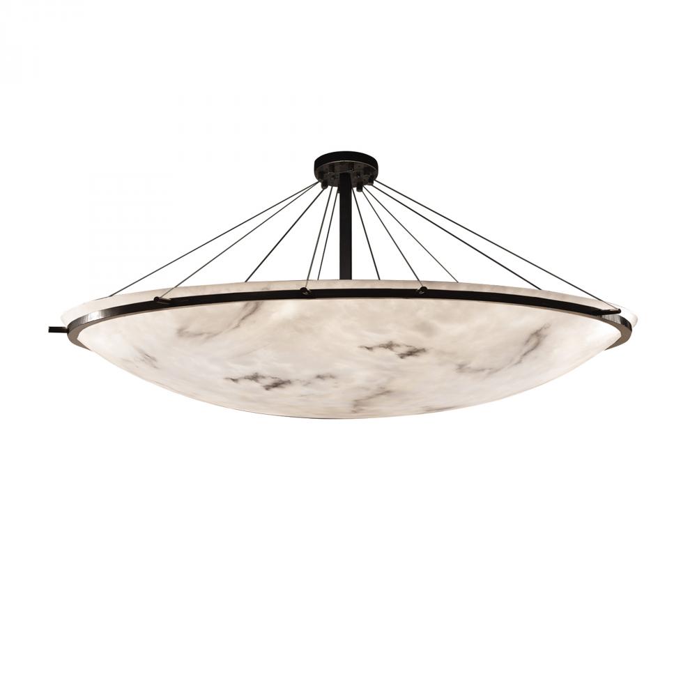 72" LED Semi-Flush Bowl w/ Ring