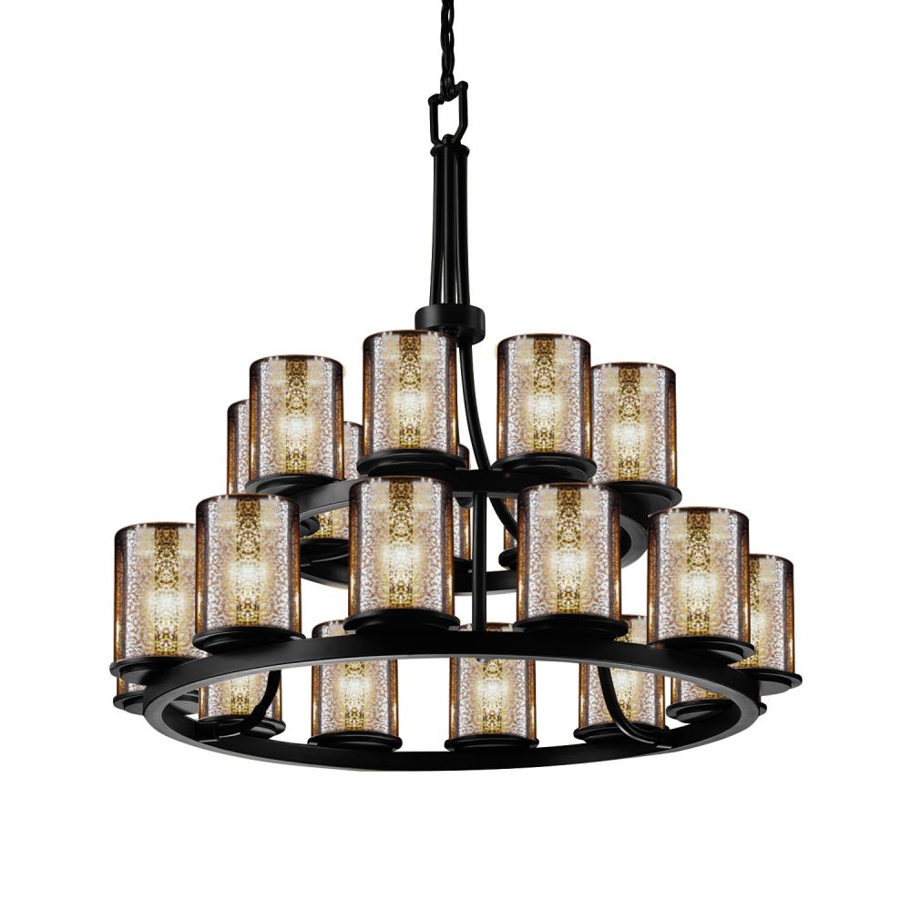 Dakota 21-Light 2-Tier Ring Chandelier