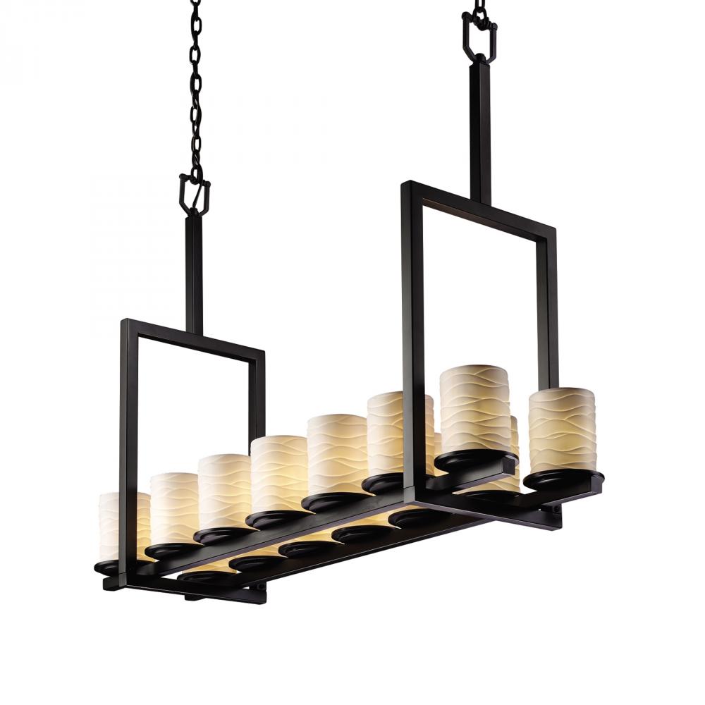 Dakota 14-Light Bridge LED Chandelier (Tall)