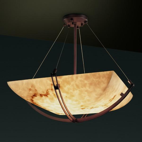 48" LED Pendant Bowl w/ Crossbar