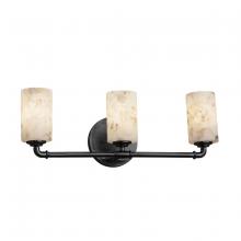 Justice Design Group ALR-8463-10-MBLK - Bronx 3-Light Bath Bar