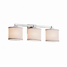 Justice Design Group FAB-8433-30-WHTE-CROM - Regency 3-Light Bath Bar