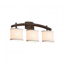 Justice Design Group FAB-8593-30-CREM-DBRZ - Archway 3-Light Bath Bar