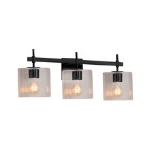 Justice Design Group FSN-8413-30-SEED-MBLK - Union 3-Light Bath Bar