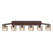 Justice Design Group FSN-8596-30-SEED-DBRZ - Archway 6-Light Bath Bar