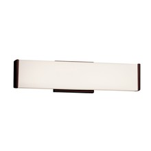 Justice Design Group FSN-8601-OPAL-DBRZ - Latitude 19" ADA Linear LED Wall/Bath