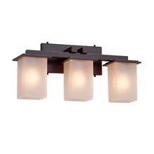 Justice Design Group FSN-8673-15-FRCR-DBRZ - Montana 3-Light Bath Bar