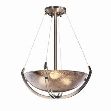 Justice Design Group FSN-9721-35-MROR-NCKL - 18" Pendant Bowl w/ Crossbar