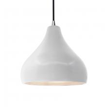 Justice Design Group CER-6563-BIS-NCKL-BKCD - Medium Droplet 1-Light Pendant