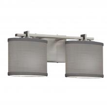 Justice Design Group FAB-8442-30-GRAY-NCKL-LED2-1400 - Era 2-Light LED Bath Bar