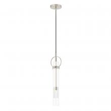 Justice Design Group FSN-4121-CLER-NCKL - Chloe LED Tall Pendant