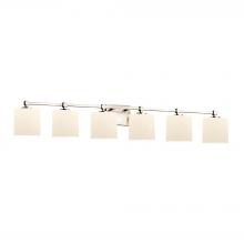 Justice Design Group FSN-8426-30-OPAL-NCKL - Tetra 6-Light Bath Bar