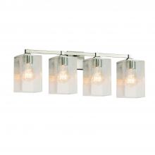 Justice Design Group FSN-8434-15-SEED-NCKL - Regency 4-Light Bath Bar