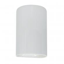 Justice Design Group CER-0945-WHT-LED1-1000 - Small LED Cylinder - Open Top & Bottom