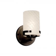 Justice Design Group FSN-8451-10-WEVE-DBRZ - Atlas 1-Light Wall Sconce