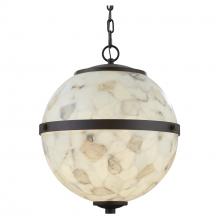 Justice Design Group ALR-8040-DBRZ-LED4-2800 - Imperial 17" LED Hanging Globe