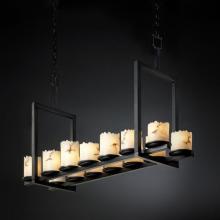 Justice Design Group FAL-8769-12-MBLK - Dakota 14-Light Bridge Chandelier (Short)