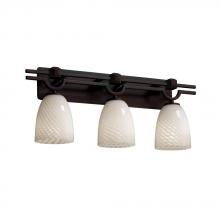 Justice Design Group FSN-8503-15-OPAL-DBRZ - Argyle 3-Light Bath Bar