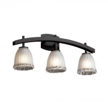 Justice Design Group GLA-8593-26-WTFR-MBLK - Archway 3-Light Bath Bar