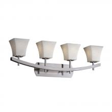 Justice Design Group POR-8594-10-WAVE-MBLK - Archway 4-Light Bath Bar