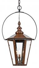 Quoizel WC1915AC - Three Light Clear Beveled Glass Hanging Lantern