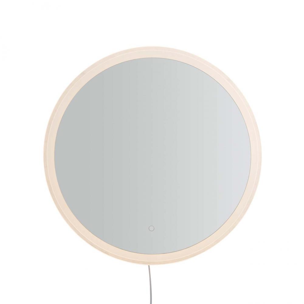 Super Star Round LED Mirror, 30" Round, Chrome