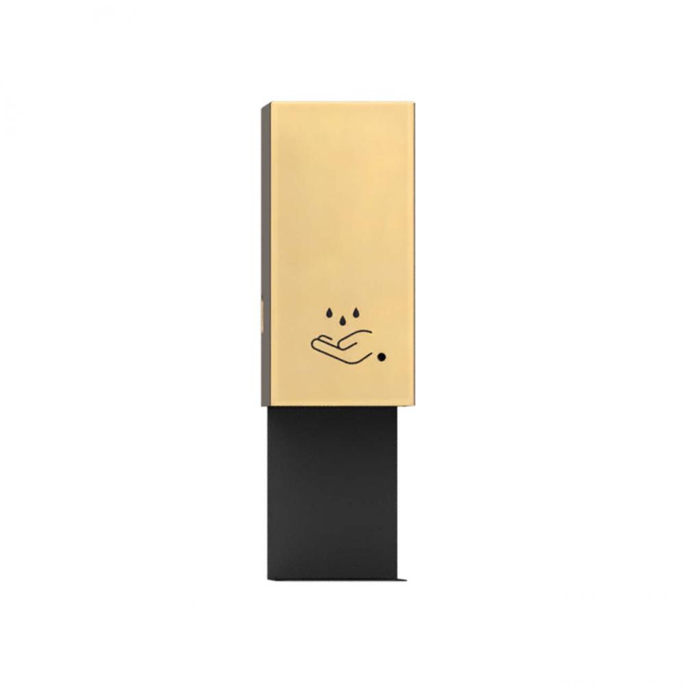 Hand Sanitizer Dispenser - Wall Mount, Brushed Brass