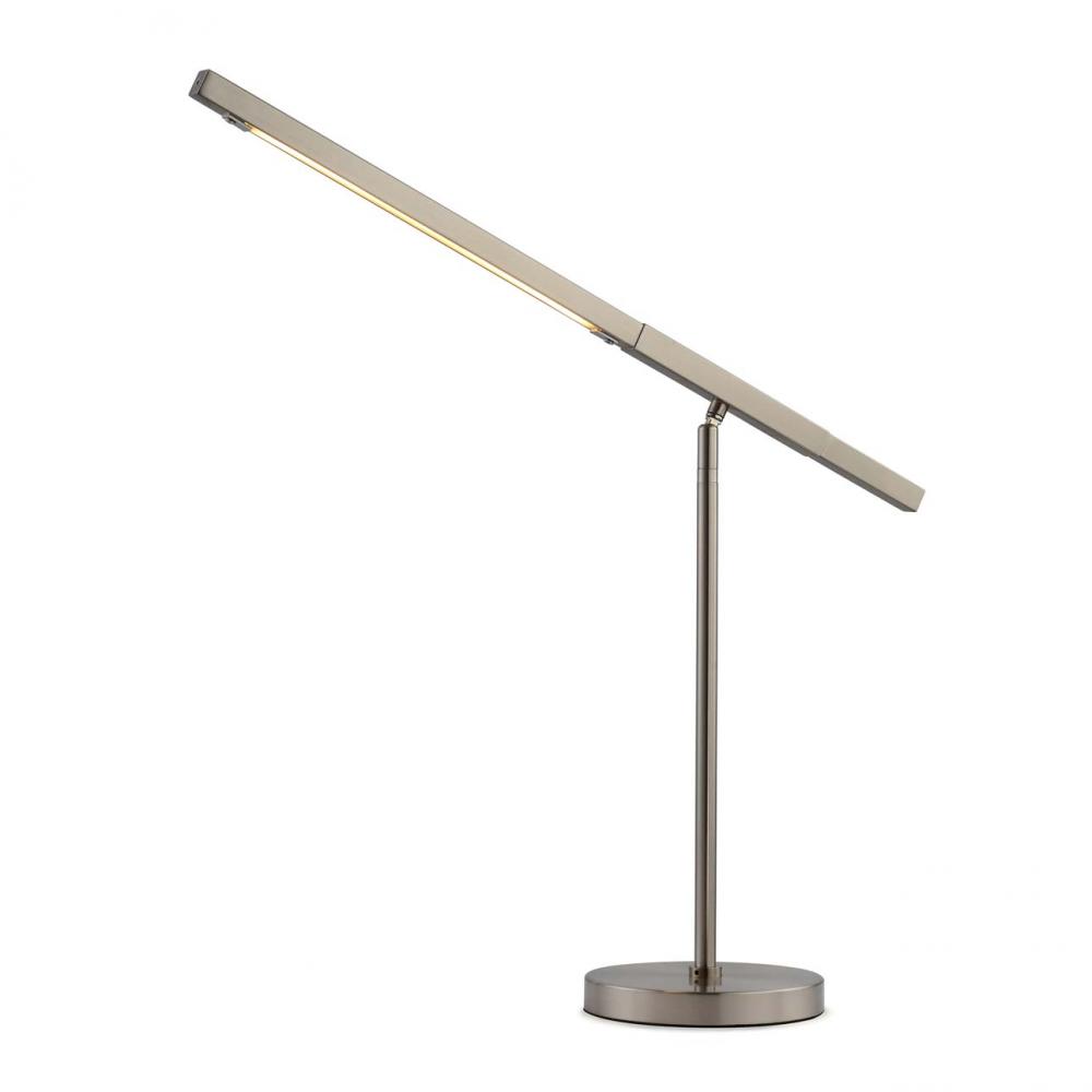 Port Table Lamp Satin Nickel