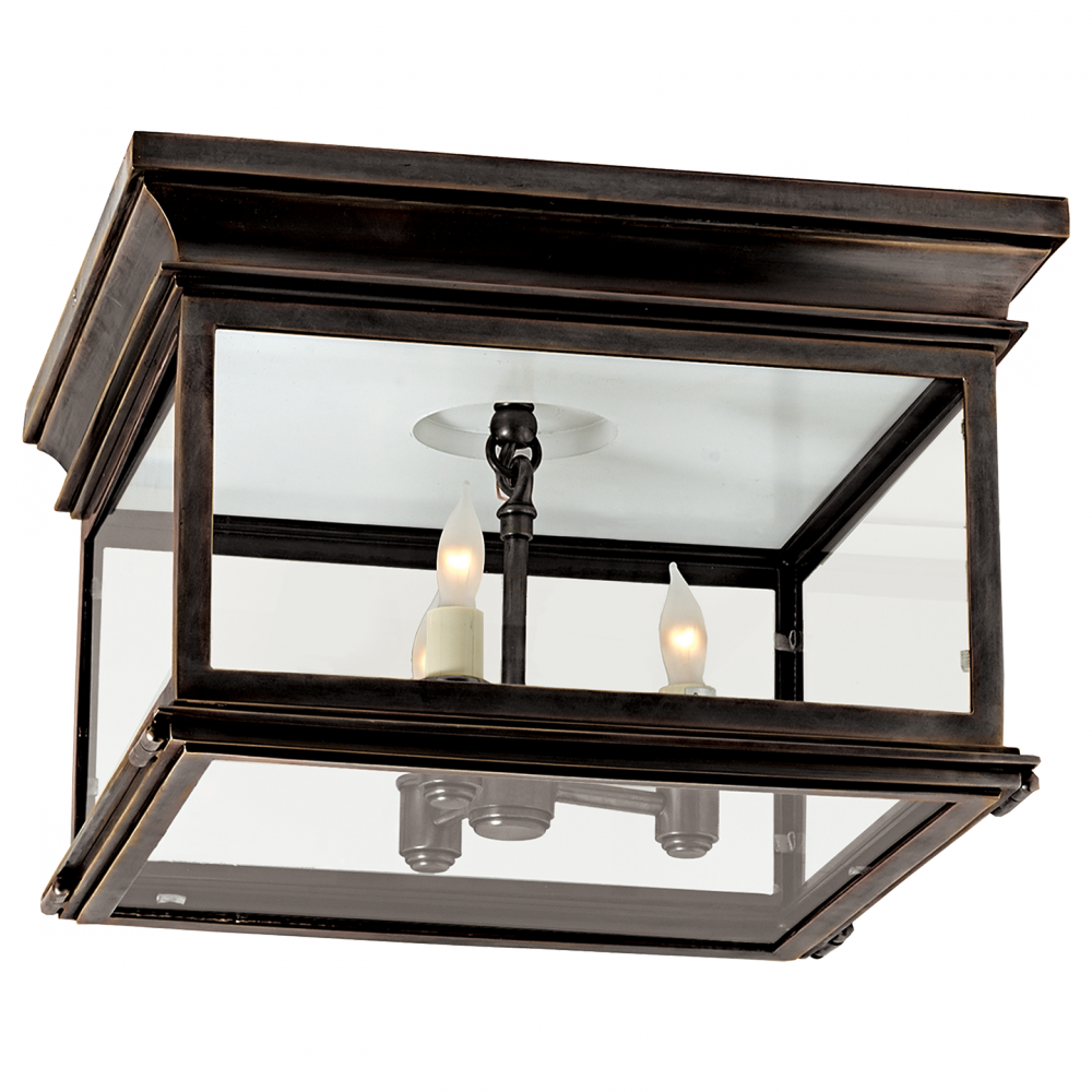 Club Large Square Flush Mount