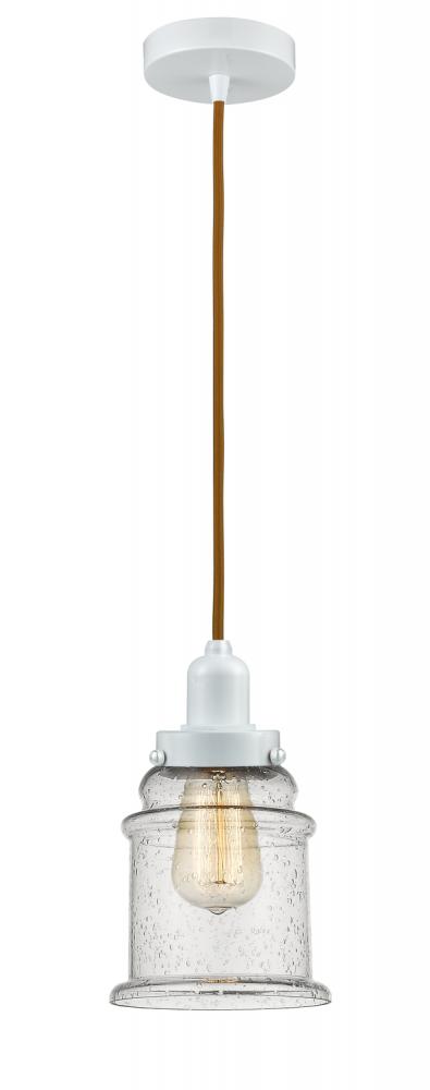 Whitney - 1 Light - 8 inch - White - Cord hung - Mini Pendant