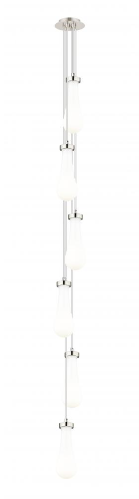 Owego - 6 Light - 7 inch - Brushed Polished Nickel - Multi Pendant