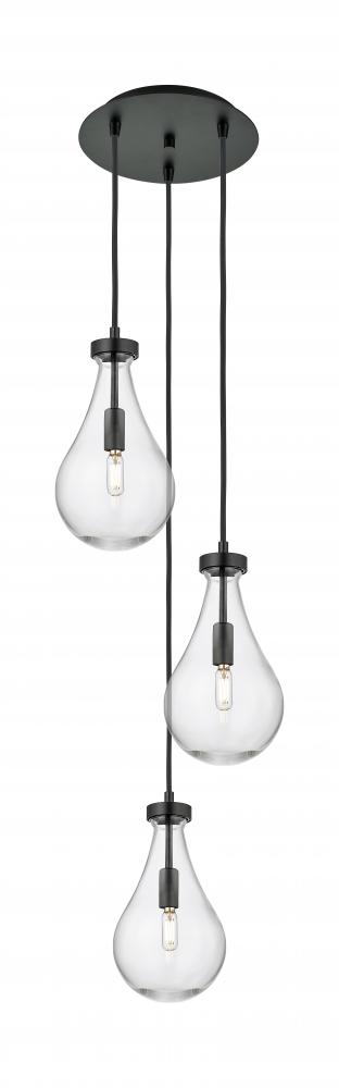 Owego - 3 Light - 13 inch - Matte Black - Multi Pendant