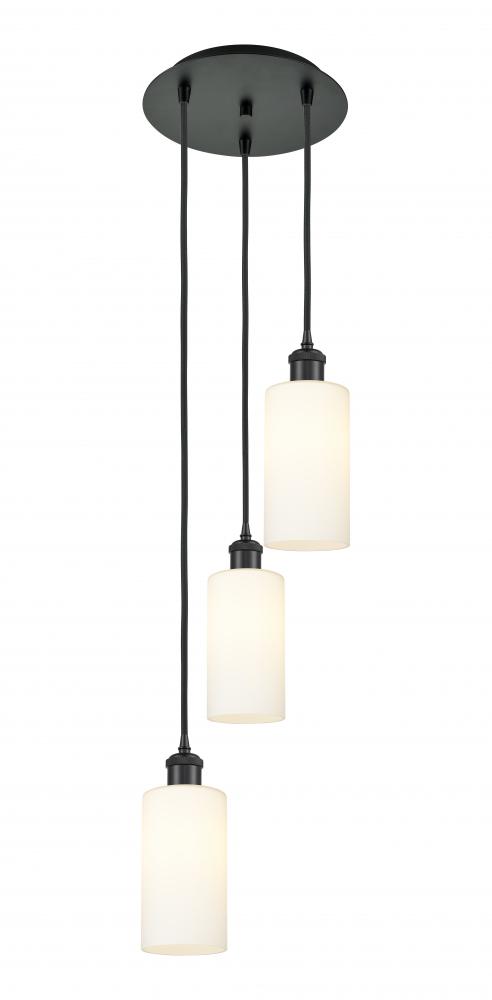 Crown Point - 3 Light - 13 inch - Matte Black - Multi Pendant