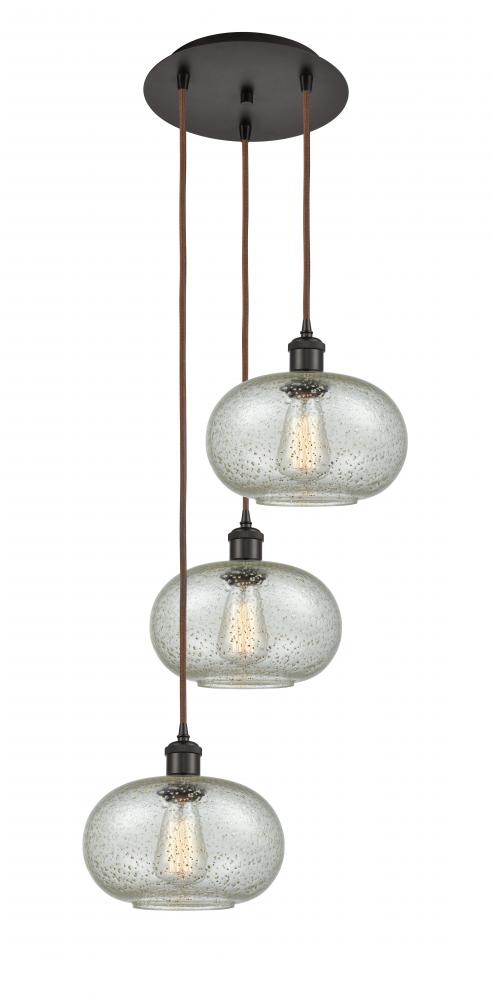 Gorham - 3 Light - 16 inch - Oil Rubbed Bronze - Cord Hung - Multi Pendant