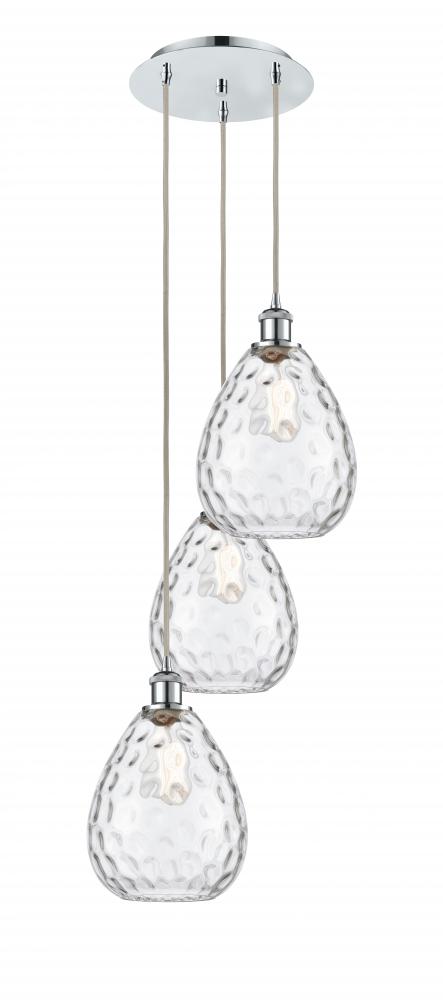 Waverly - 3 Light - 15 inch - Polished Chrome - Cord Hung - Multi Pendant