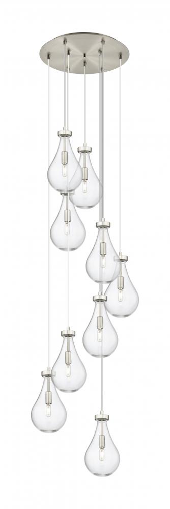 Owego - 9 Light - 19 inch - Brushed Satin Nickel - Multi Pendant