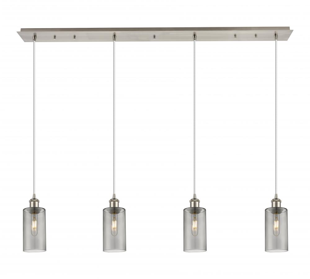 Crown Point - 4 Light - 49 inch - Brushed Satin Nickel - Linear Pendant