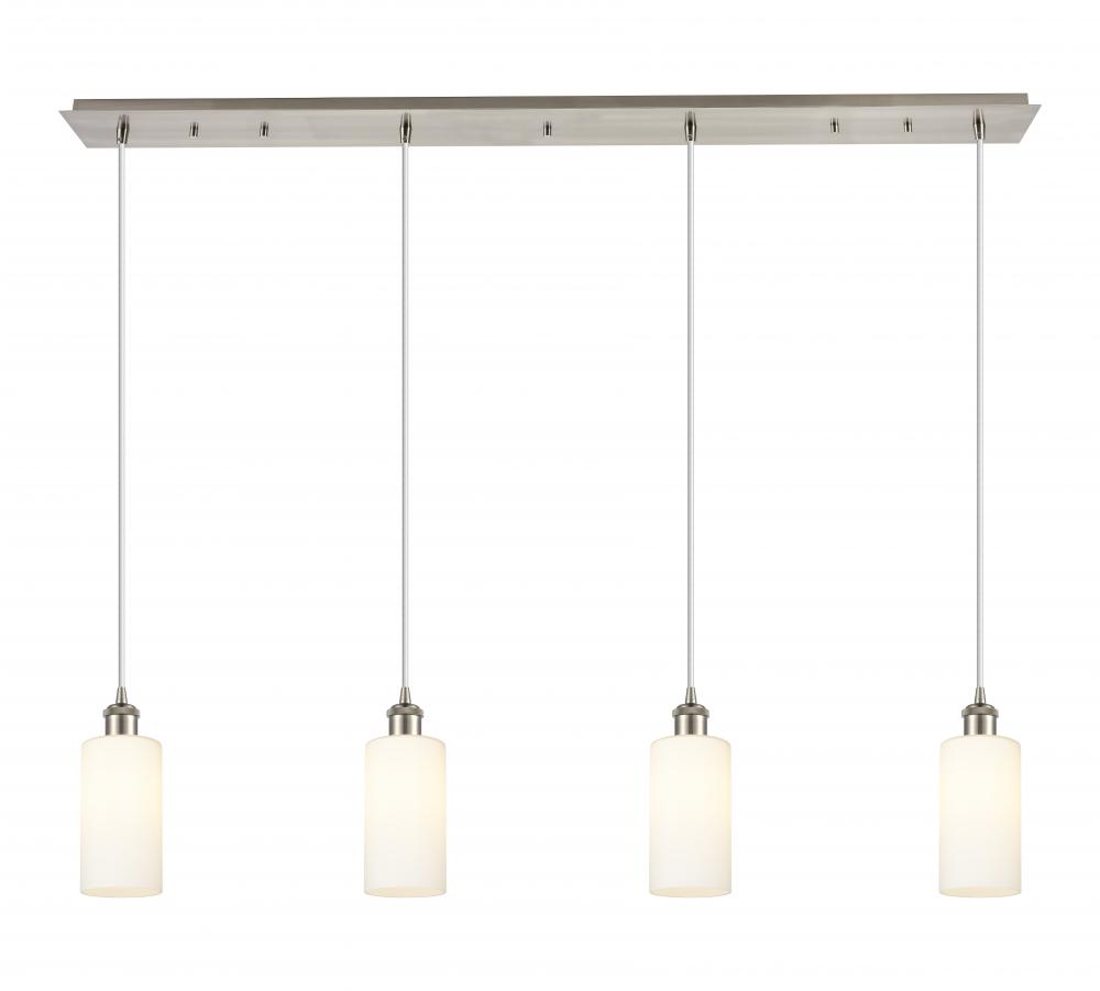 Crown Point - 4 Light - 49 inch - Brushed Satin Nickel - Linear Pendant