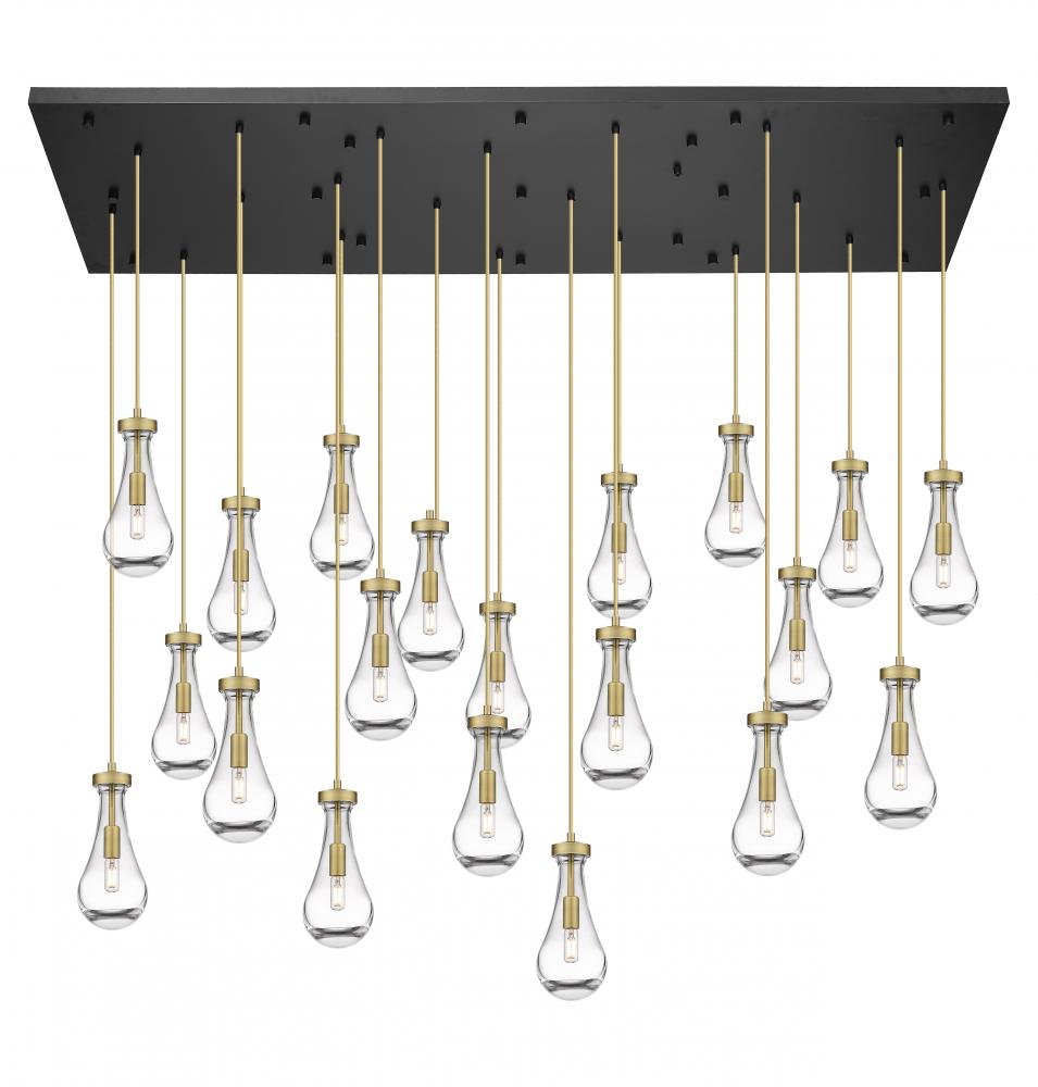 Owego - 21 Light - 71 inch - Brushed Brass - Multi Pendant