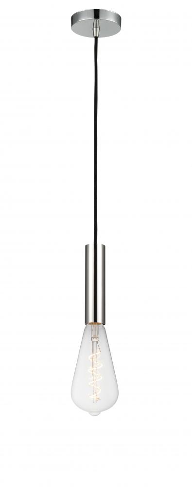 Edison - 1 Light - 4 inch - Polished Chrome - Cord hung - Mini Pendant